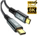 Кабель  Type-c - Type-c Usb 3.2 Type-C Gen2 20Gbps 8K @ 60Hz 100W AV audio video. SmartGo Дата кабель