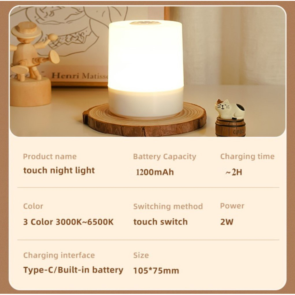 Портативна Лампа Нічник Ліхтар LedLine Type-C V1.2. З пультом Д,У. Type-C
